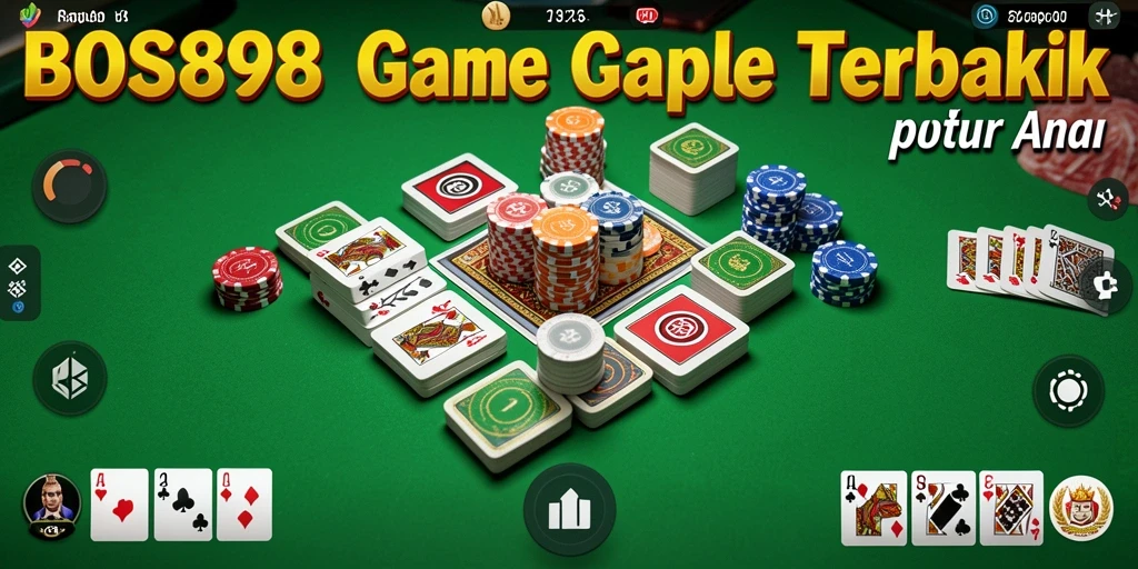 Gameplay seru Gaple dengan teman-teman di BOS898.