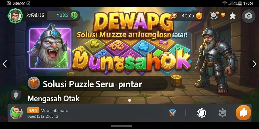 Tampilan gameplay DEWAPG dengan puzzle menantang yang seru.