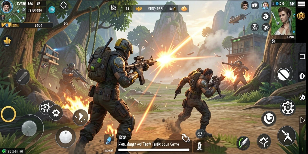 Tampak serunya gameplay aksi dalam DV188.