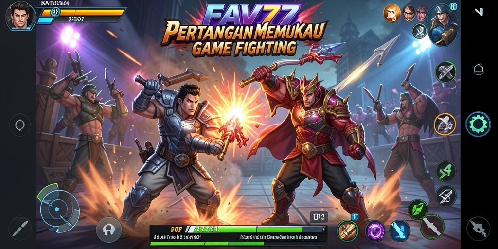 Tangkapan layar menunjukkan aksi pertarungan epik dalam FAV77.