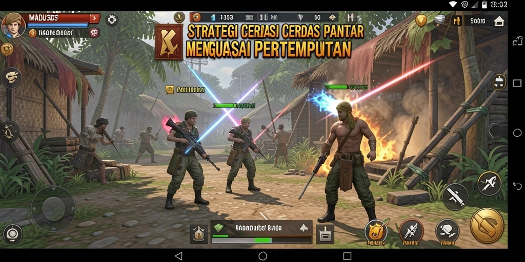 Tampilan gameplay strategis yang menegangkan di MADU303.