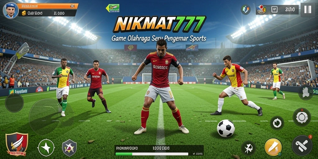 Tampilan gameplay menarik di NIKMAT777 dengan aksi olahraga yang dinamis.