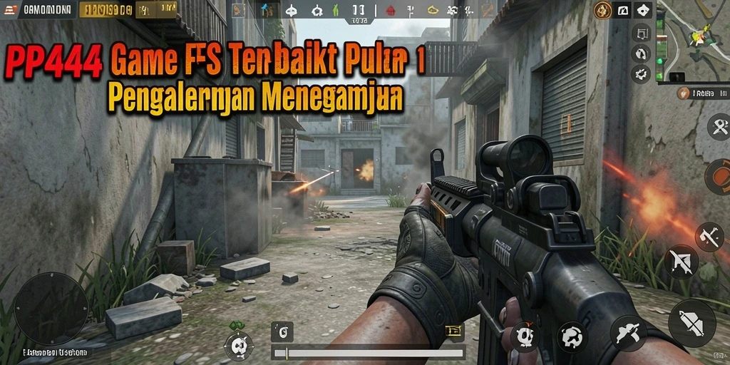 Gameplay seru dalam PP444 menampilkan aksi tembak-menembak yang mendebarkan.