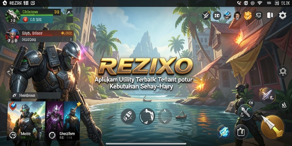 Tampilan antarmuka REZIXO yang sederhana dan fungsional.