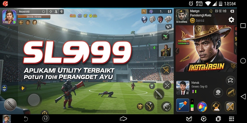 Tampilan antarmuka aplikasi SL999 yang bersih dan informatif.